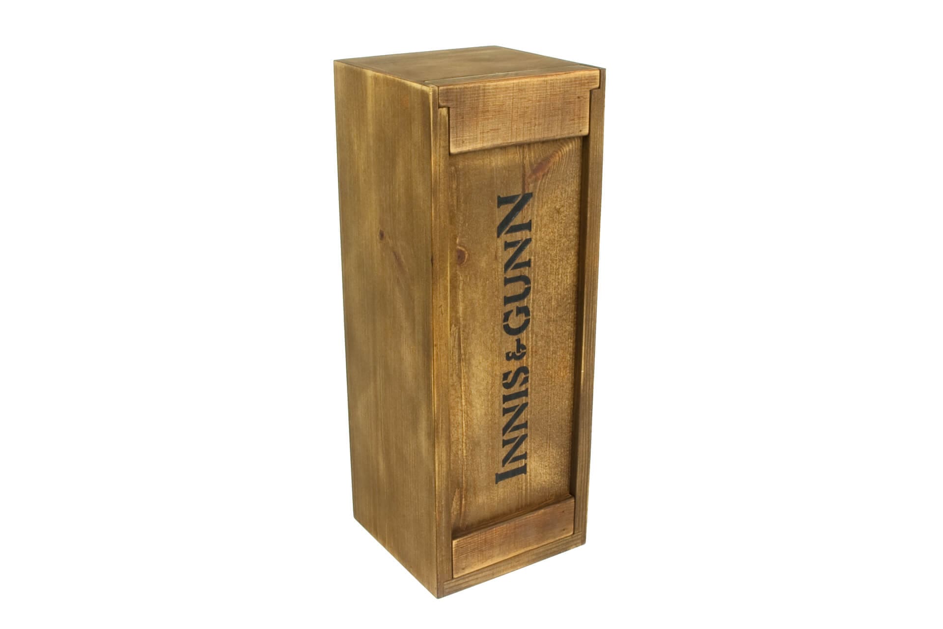 Bottle packaging with sliding lid box