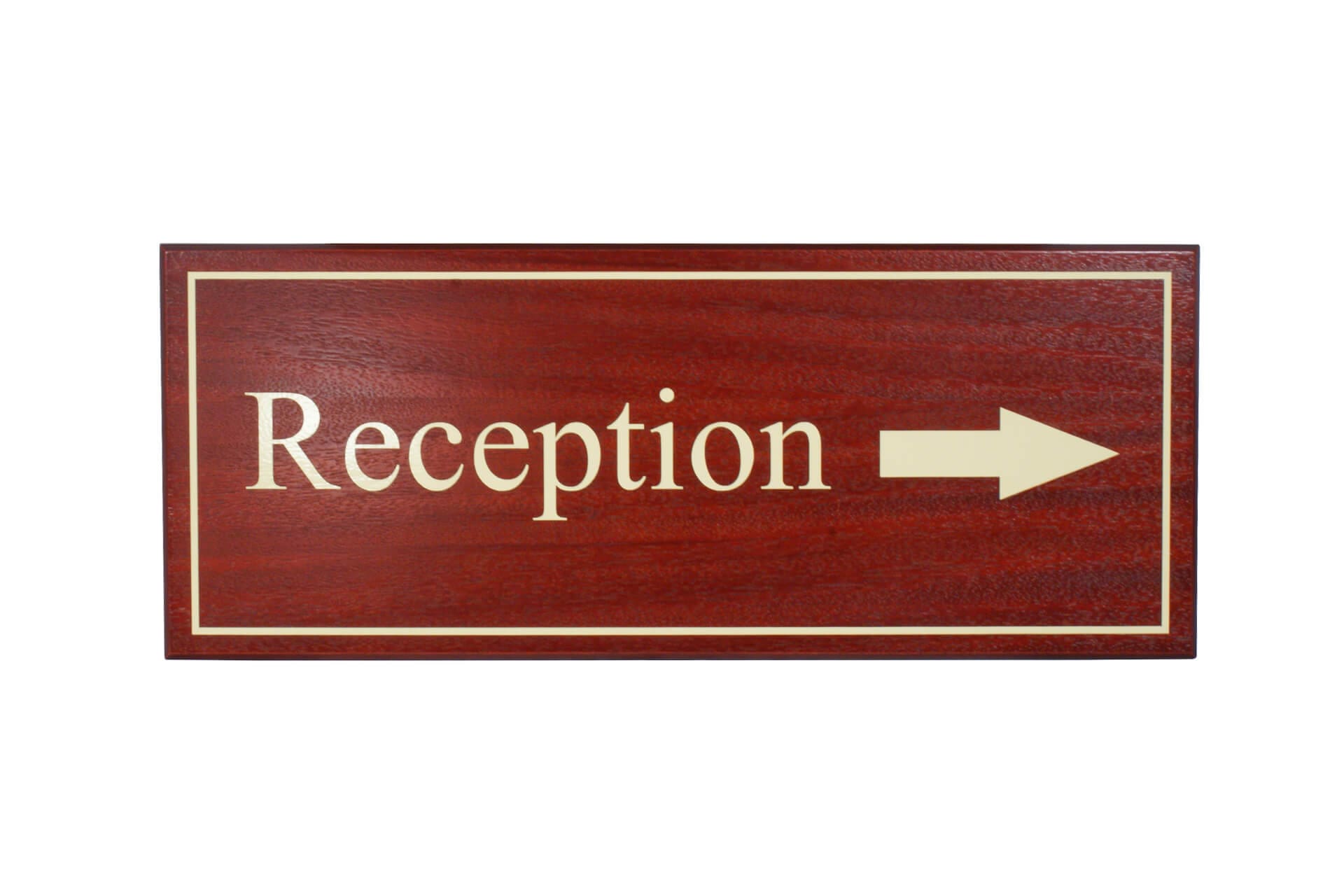 Custom Made Reception Desk Signage