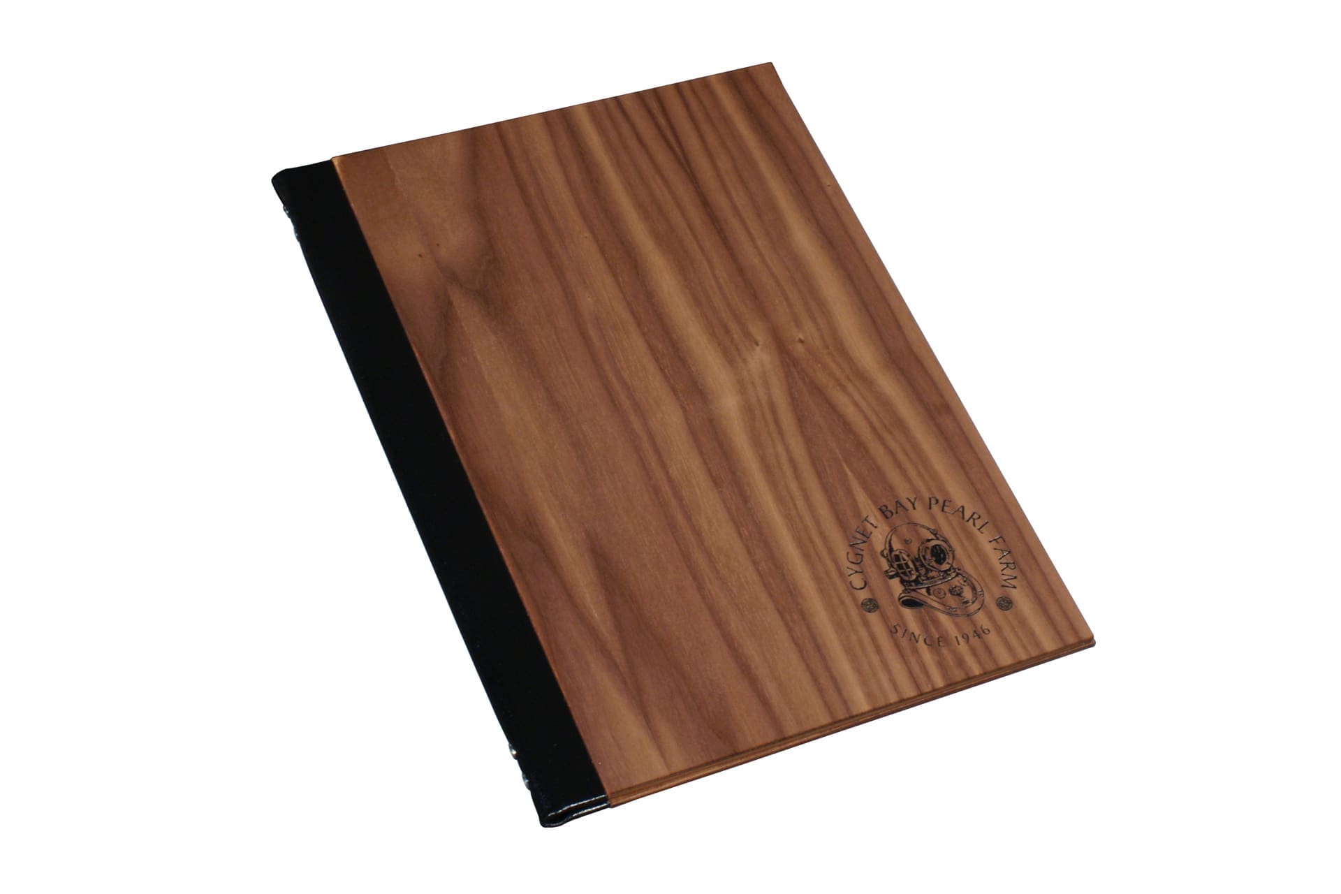 Wooden Folder with Leather Spine