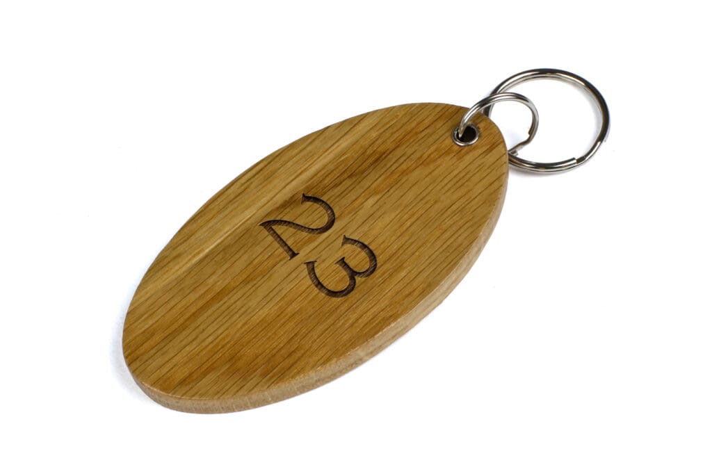 Bespoke wooden key fob