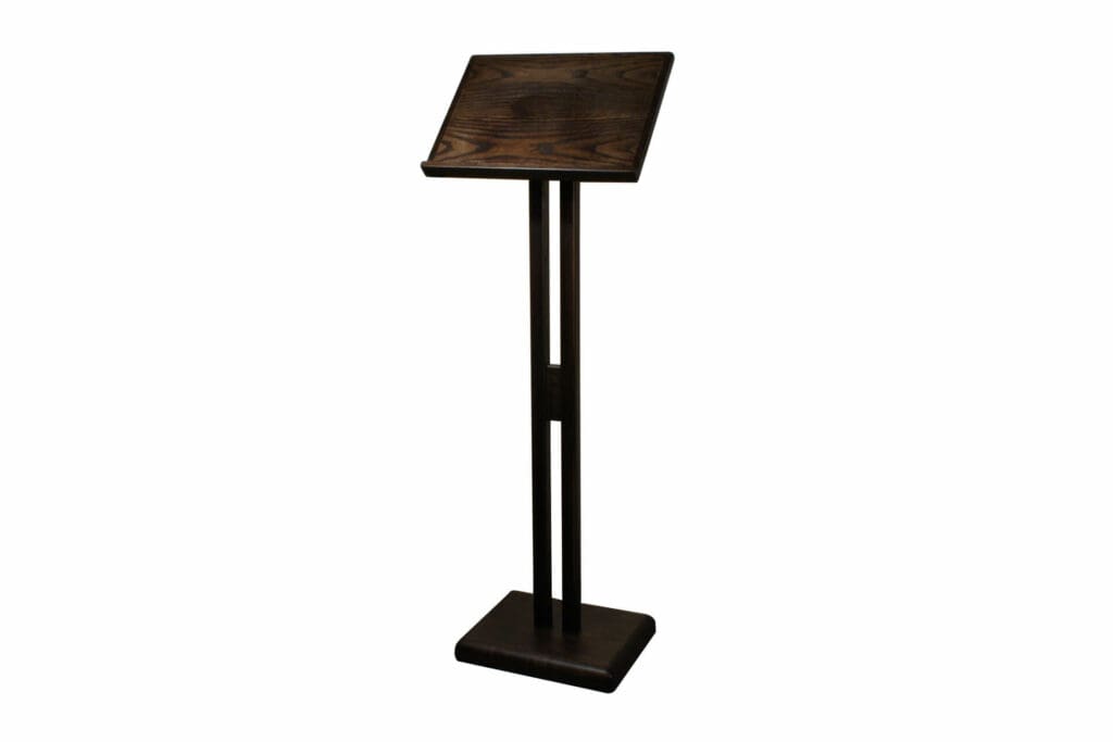 Wooden Restaurant standing menu holder