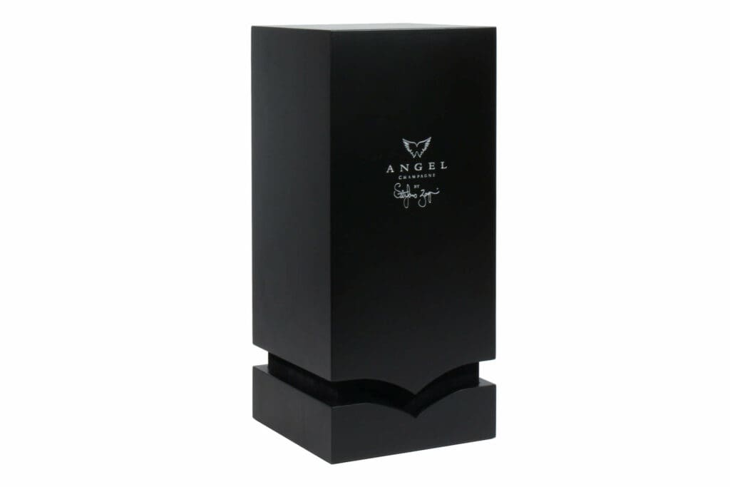 Luxury wooden box for exclusive champagne packaging