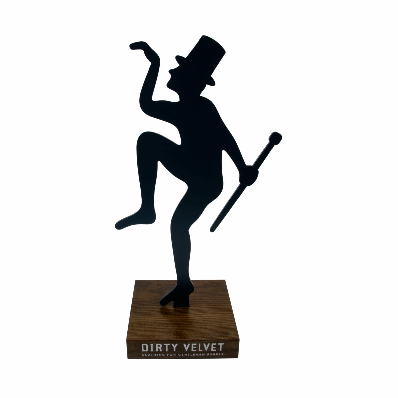 Branding box from perspex and wood