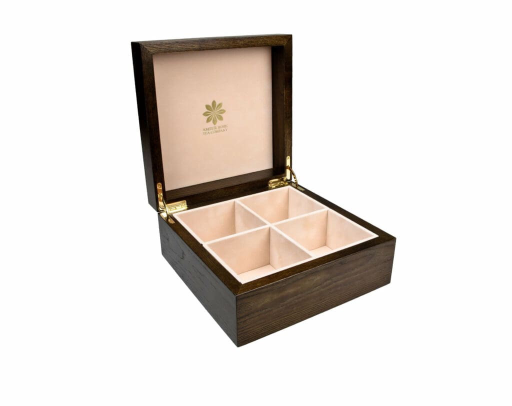 Bespoke packaging manufacturers for Amber Rose Tea Company