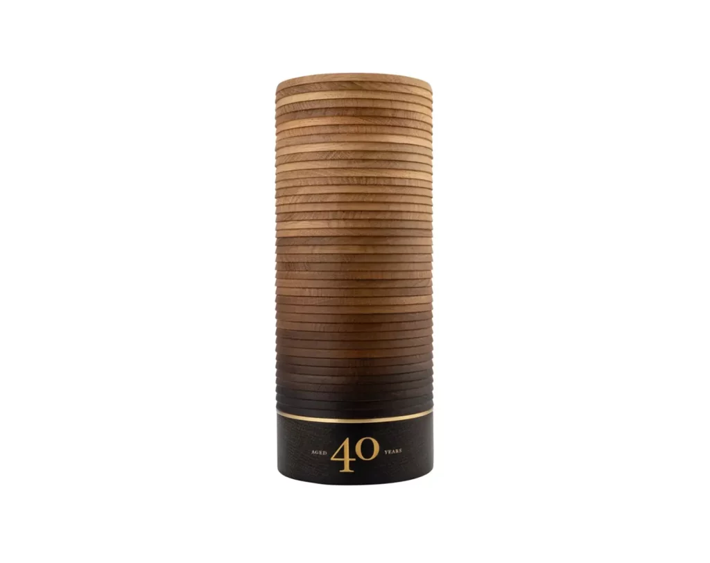 Balvenie 40 Year Old Round Wooden Box